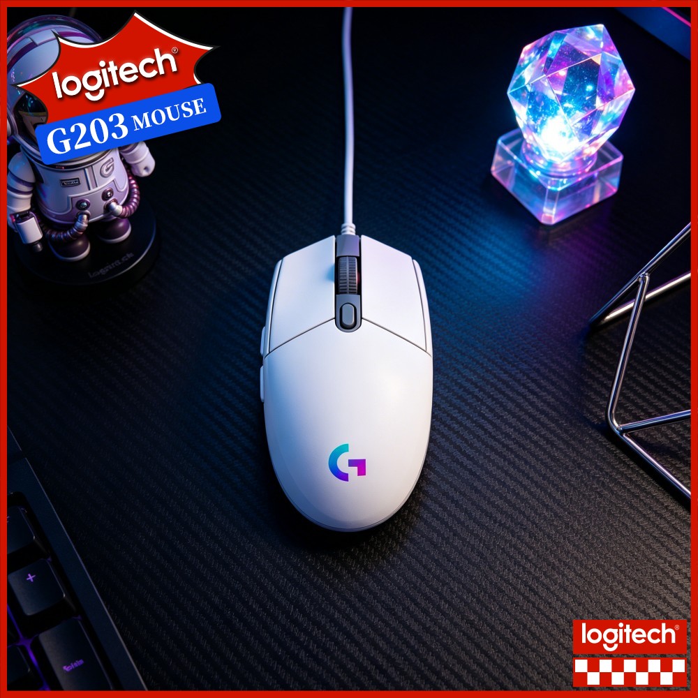 Logitech Mouse G203 - Souris de jeu filaire Logitech G203,