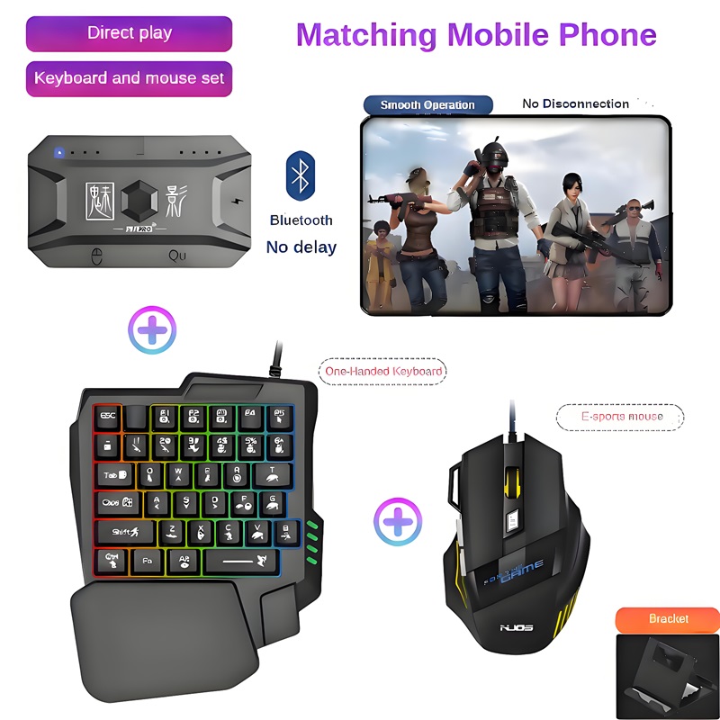 Gaming Keyboard And Mouse Wireless - Manette de jeu M1 Pro, convertisseur
