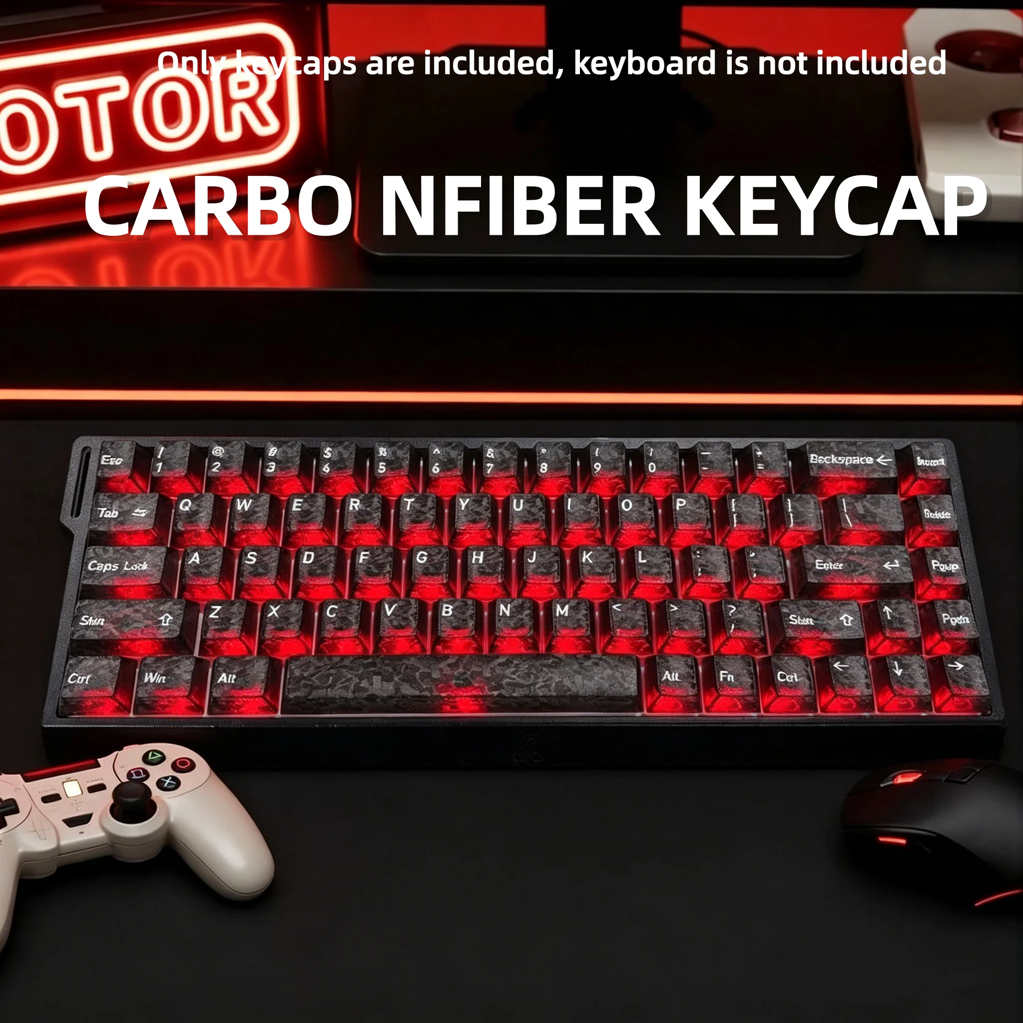 Gaming Keyboard 2026 - Nouveaux capuchons de touches transparents en