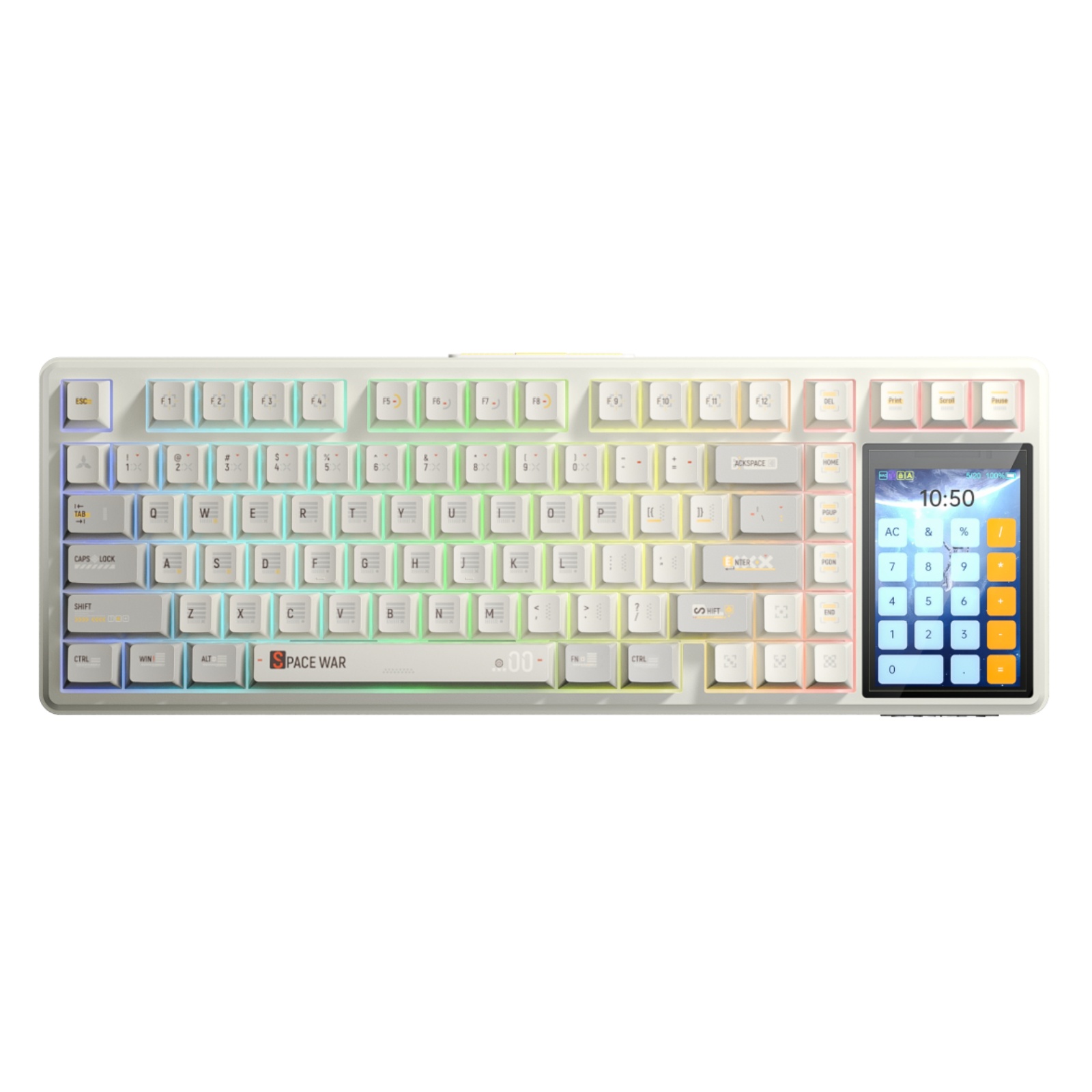 Gaming Keyboard Mechanical Wireless - AULA L99 75% disposition joint échangeable