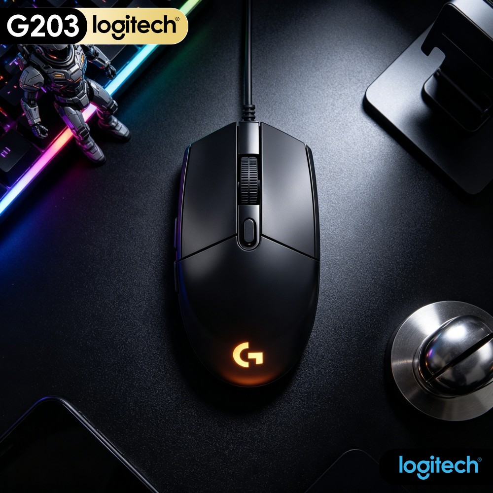 Logitech Mouse G203 - Souris de jeu filaire Logitech G203,