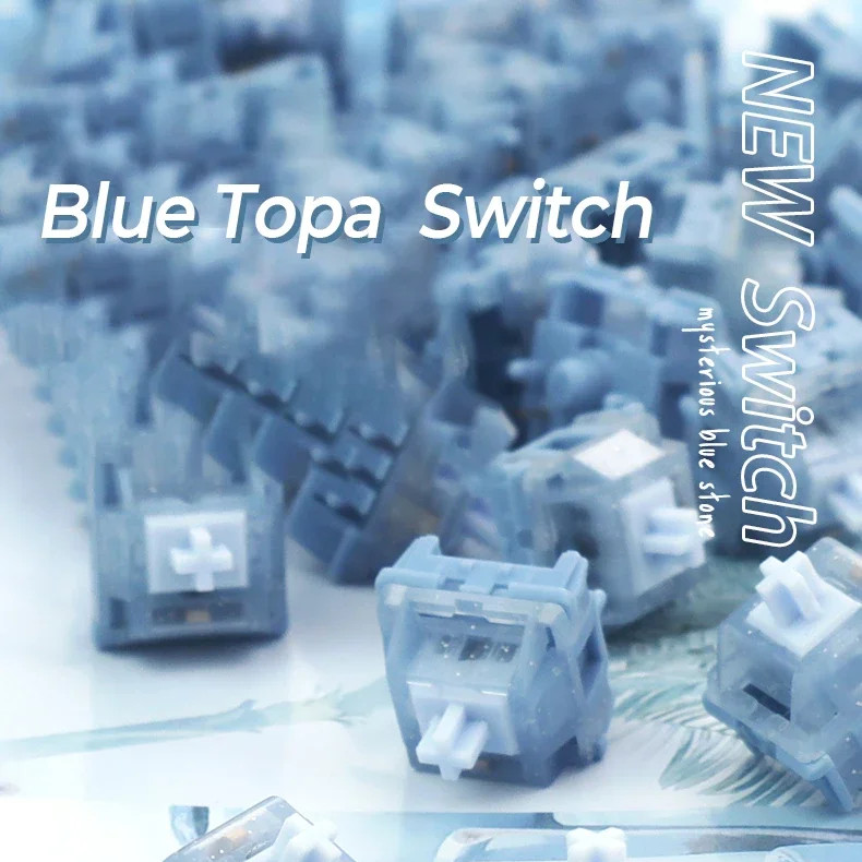 Keyboard Gaming Blue Switch - HMX – interrupteur linéaire Topa bleu,
