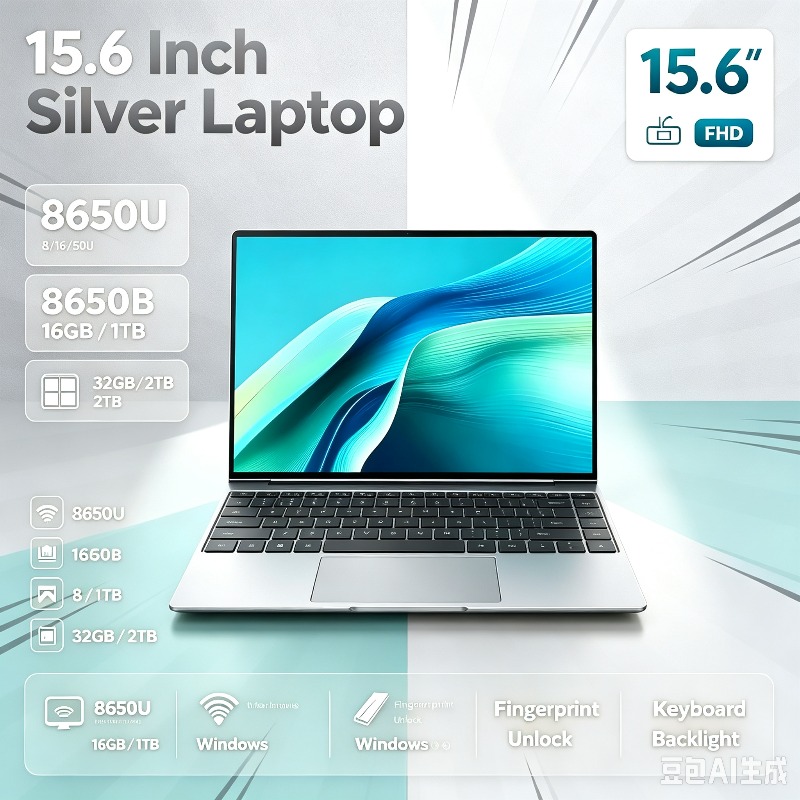 Gaming Keyboard 2026 - Nouvel Ordinateur Portable Gamer 15,6 pouces