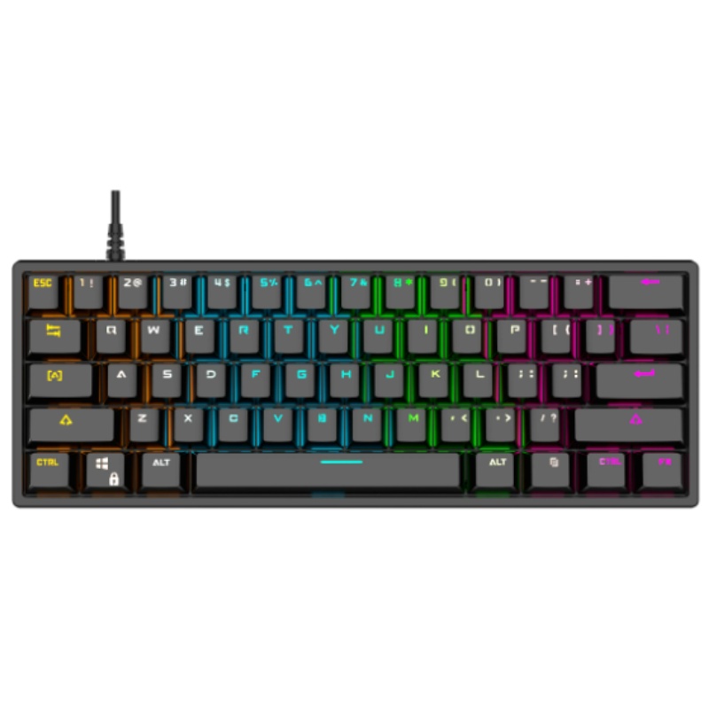 Keyboard Gaming Blue Switch - Clavier mécanique filaire BAJEAL K101 à