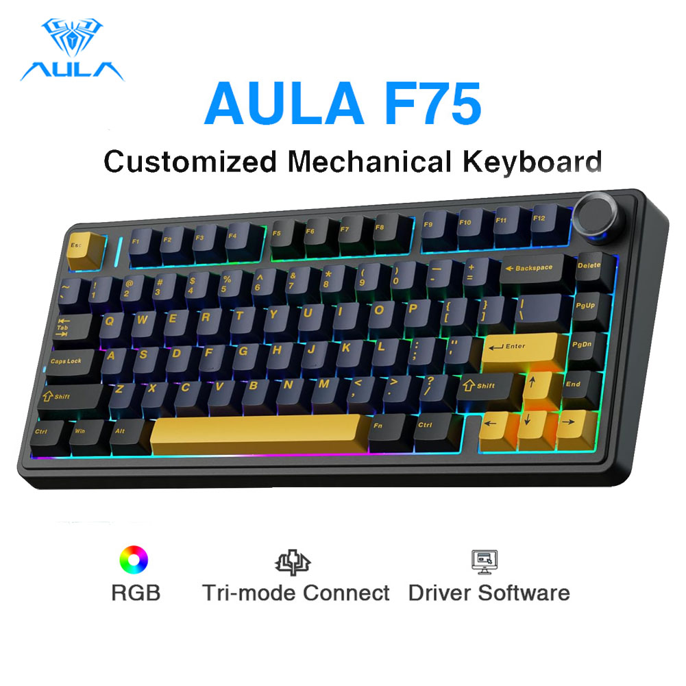 Gaming Keyboard Number Pad - Clavier mécanique Aula F75, touches entièrement
