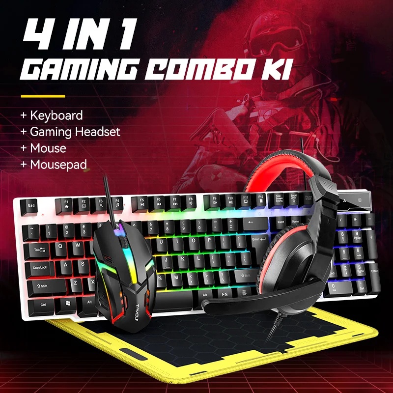 Gaming Keyboard Mouse And Headset Combo - NOUVEAUX ensembles de clavier et souris