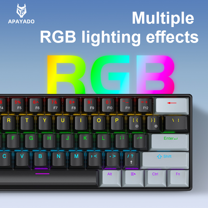 APAYADO K61 Mini clavier mécan - Gaming Keyboard Mouse And Headset Combo avis et prix