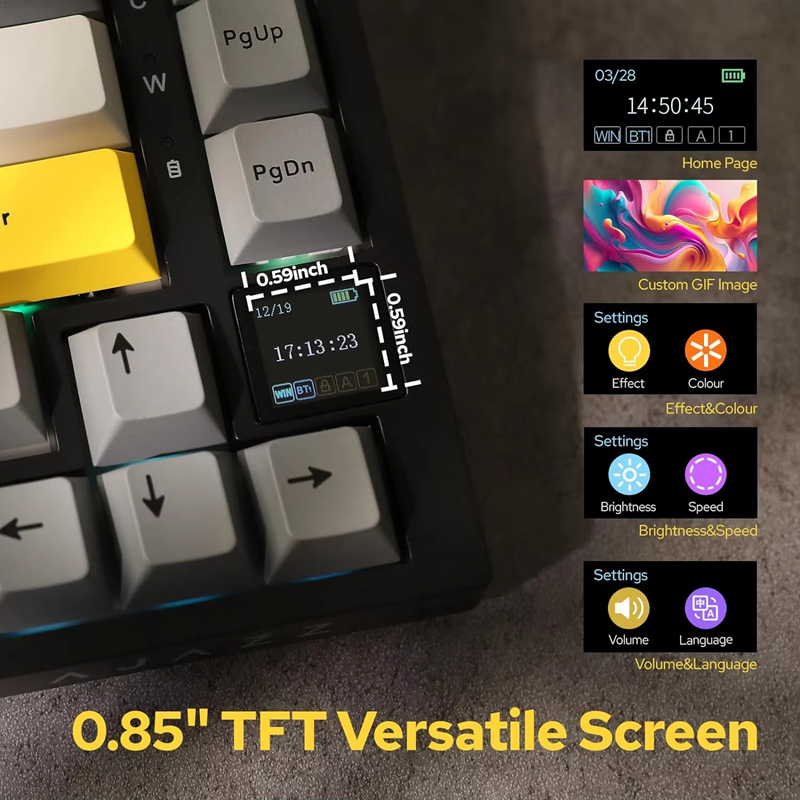 Clavier mécanique de jeu AK820 - Gaming Keyboard Wireless avis et prix