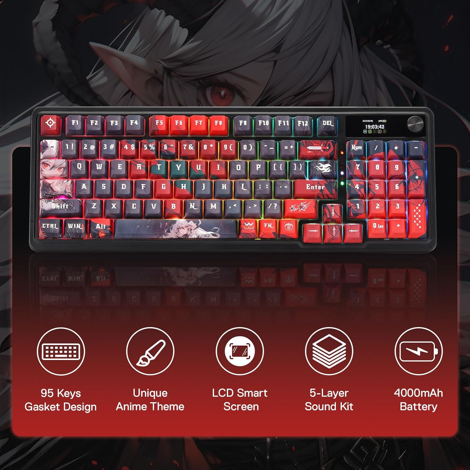 Clavier de jeu à joint sans fi - Gaming Keyboard Mobile avis et prix