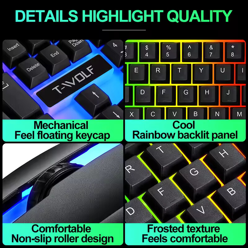 Nouveau lancé jeu chaud bureau - Gaming Keyboard Mouse And Headset Combo avis et prix