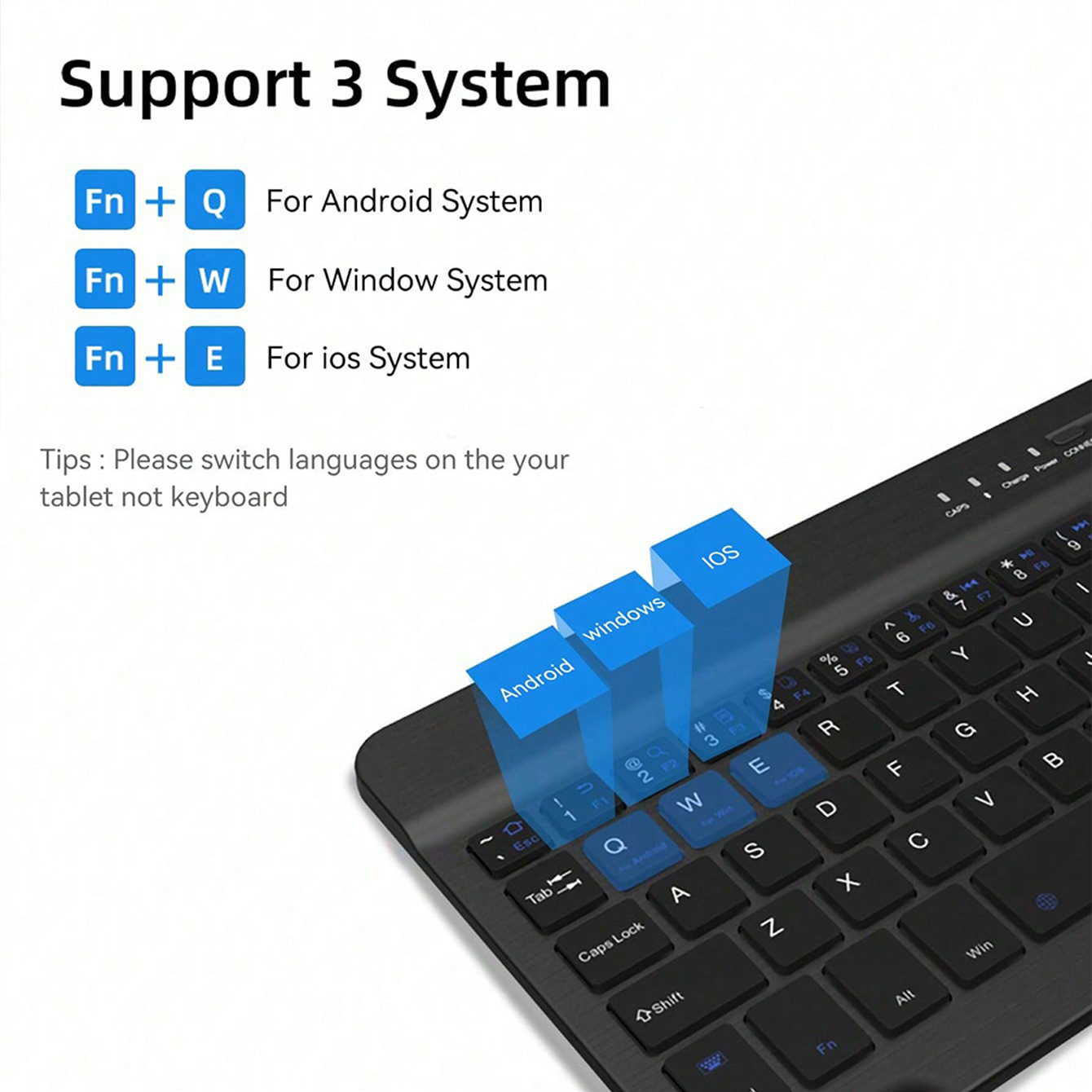 Clavier multilingue pour table - Gaming Keyboard Wireless avis et prix