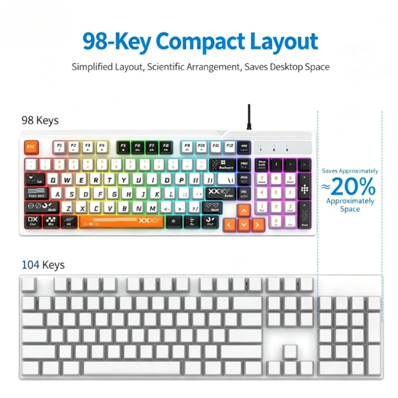 Ensemble de jeu K8pro 3 en 1 : - Gaming Keyboard Mouse And Headset Combo avis et prix