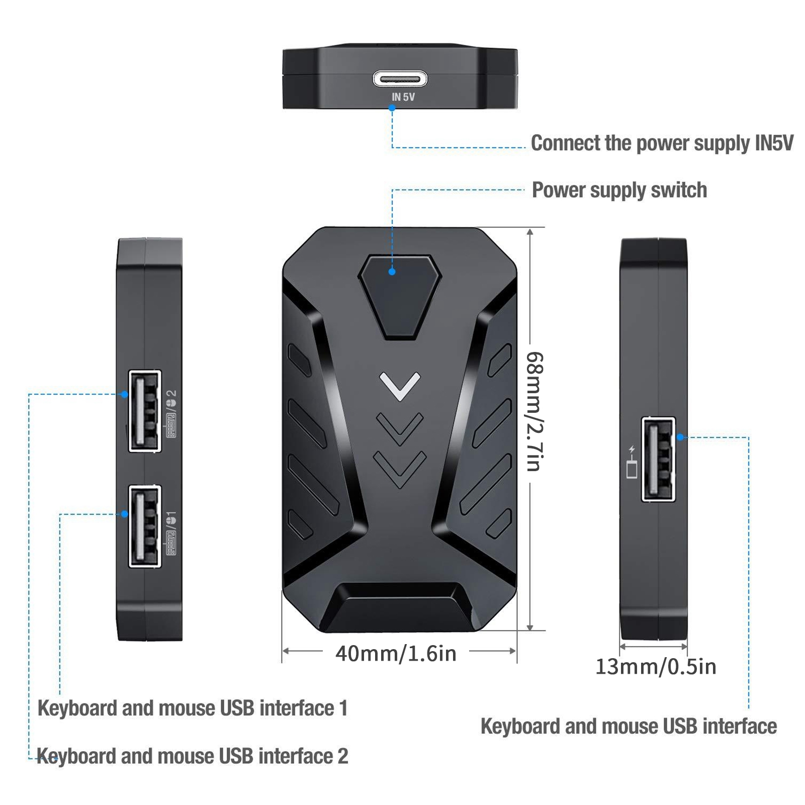 Adaptateur de convertisseur de - Gaming Keyboard Mobile avis et prix