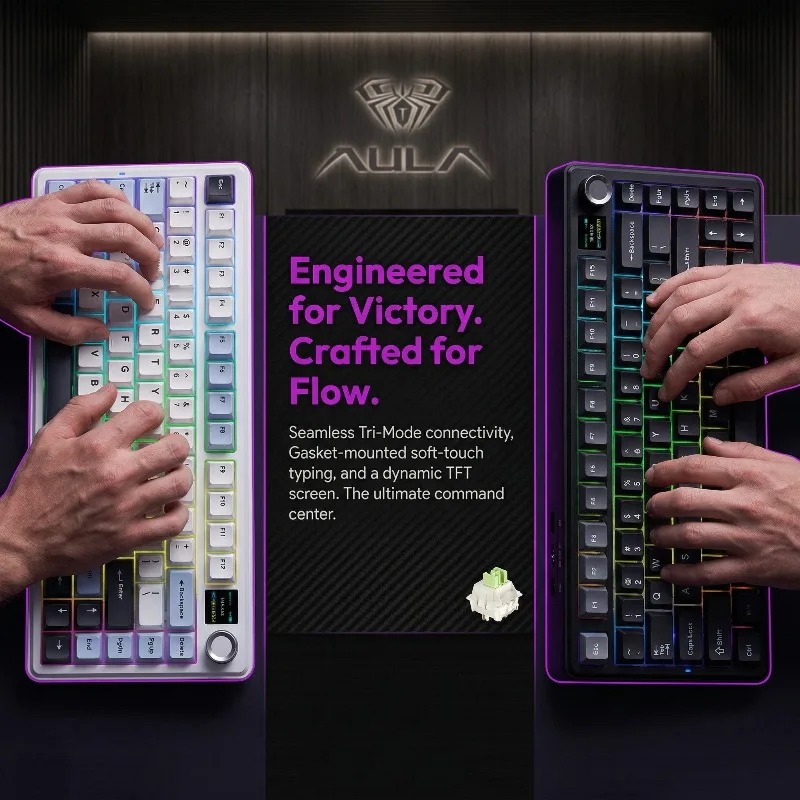 Clavier mécanique AULA F75 Max - Gaming Keyboard Wireless avis et prix