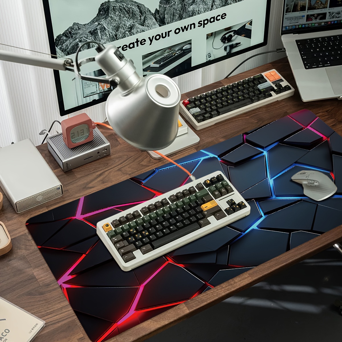 Grands tapis de souris de jeu  - Gaming Keyboard Blue avis et prix
