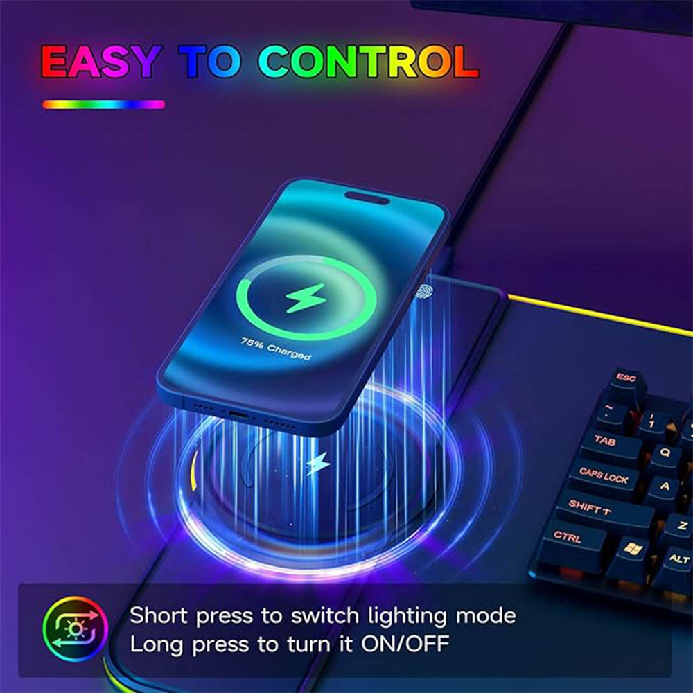 Tapis de souris RGB avec charg - Gaming Keyboard And Mouse Wireless avis et prix