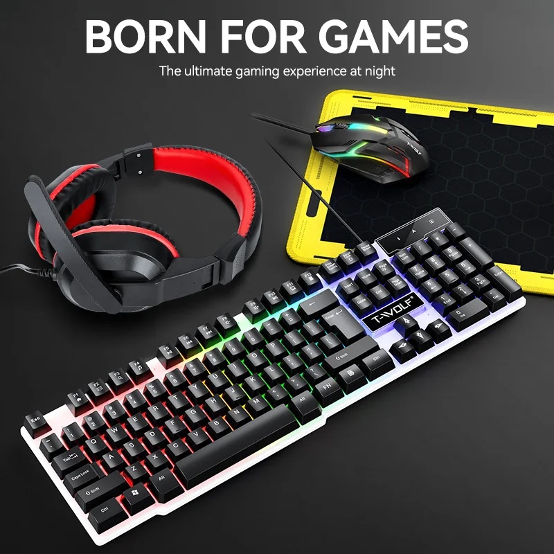 NOUVEAUX ensembles de clavier  - Gaming Keyboard Mouse And Headset Combo avis et prix