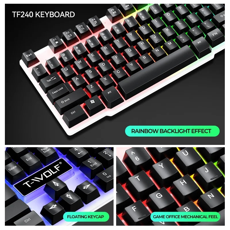 NOUVEAUX ensembles de clavier  - Gaming Keyboard Mouse And Headset Combo avis et prix