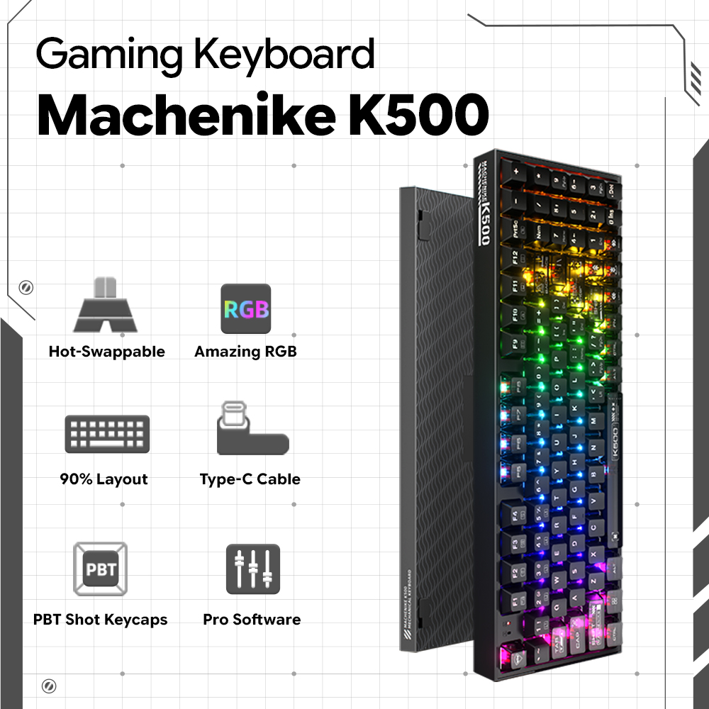 Clavier mécanique filaire Mach - Keyboard Gaming Transparent avis et prix