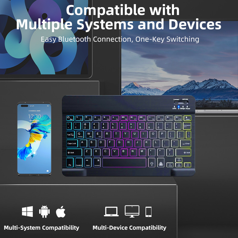 Clavier Bluetooth rétroéclairé - Gaming Keyboard And Mouse Wireless avis et prix