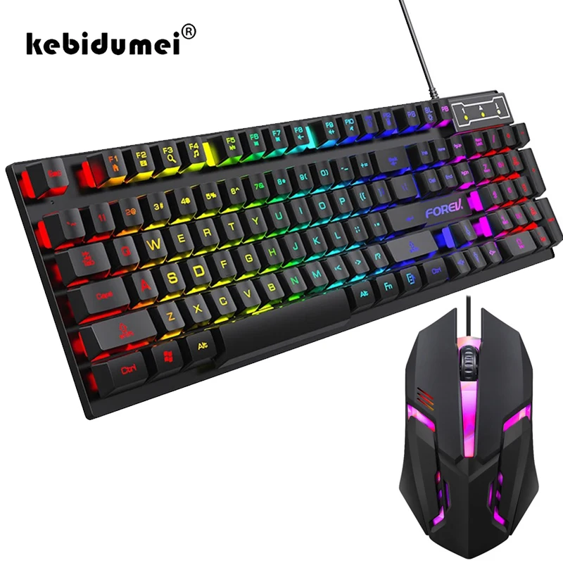 Clavier mécanique rétroéclairé - Gaming Keyboard Mouse And Headset Combo avis et prix