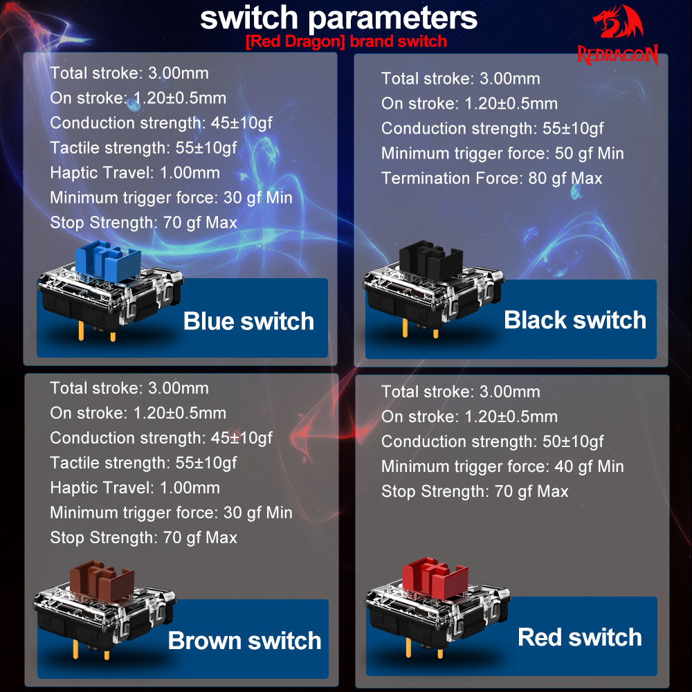 REDRAGON SMD RGB MX Profil Bas - Gaming Keyboard Mobile avis et prix