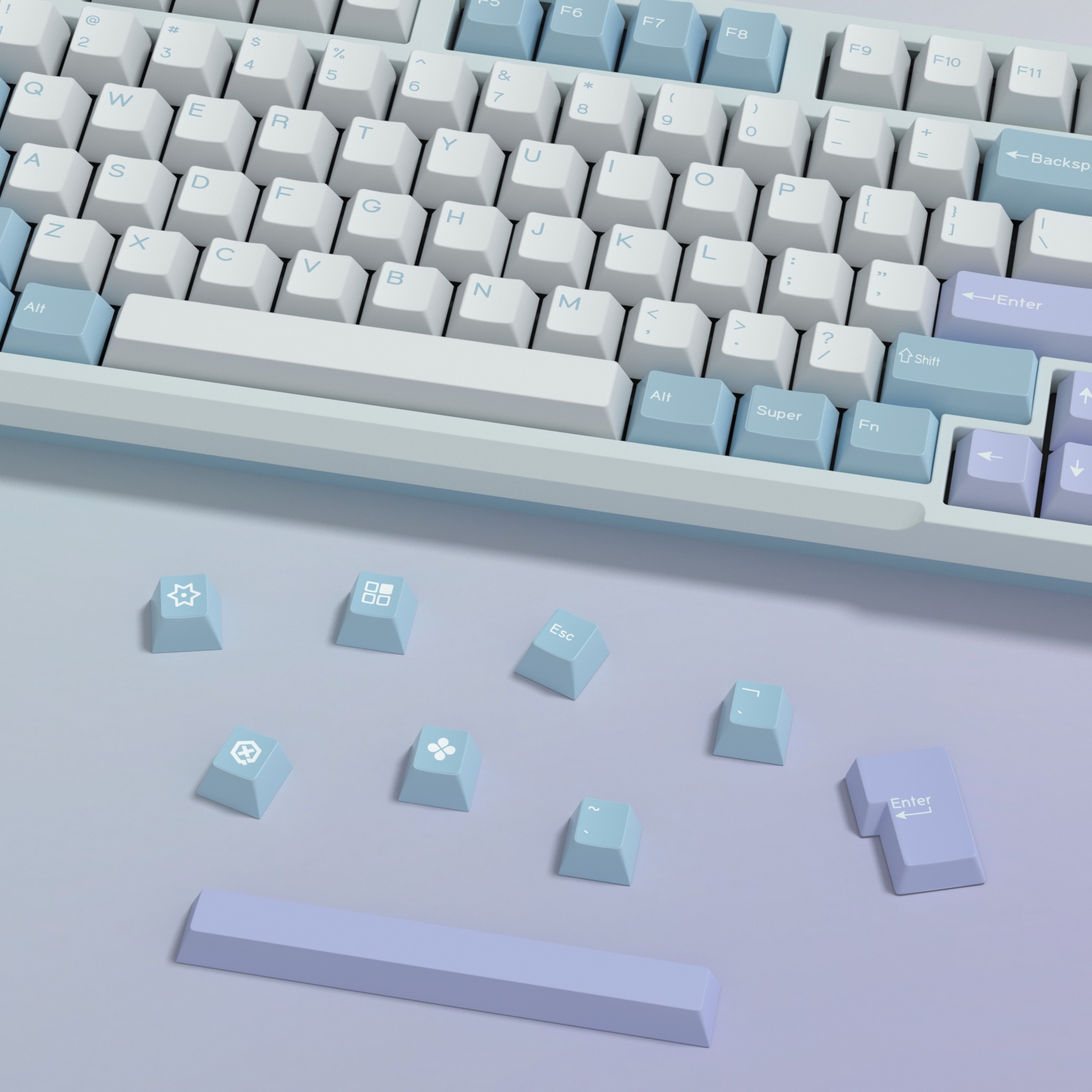 KBDiy GMK Illusion Keycap prof - Gaming Keyboard Number Pad avis et prix