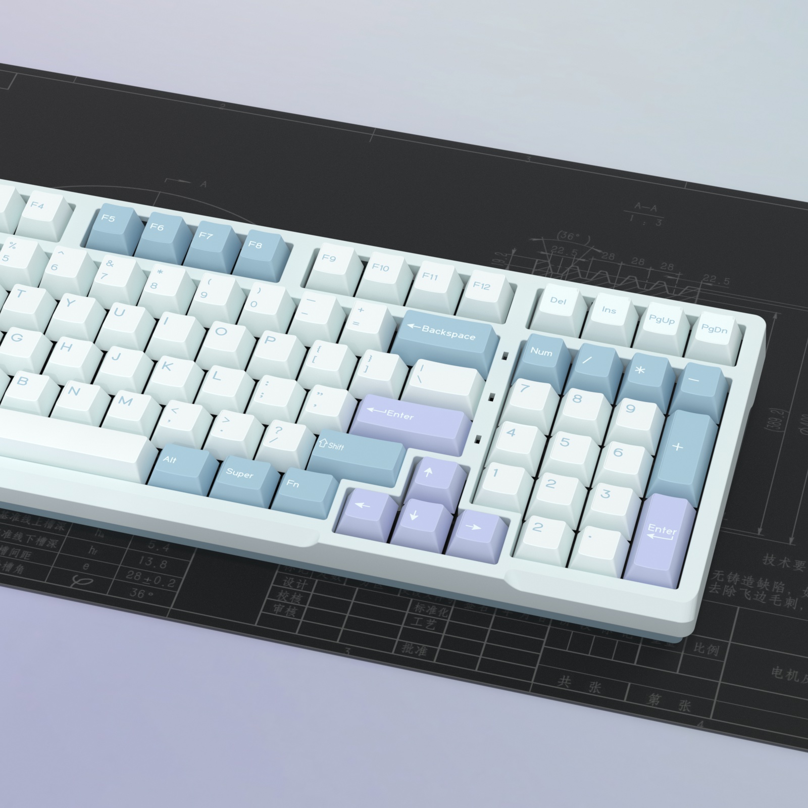 KBDiy GMK Illusion Keycap prof - Gaming Keyboard Number Pad avis et prix