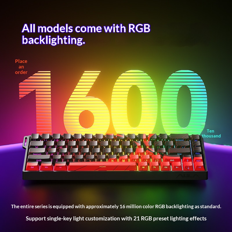 Clavier mécanique à interrupte - Keyboard Gaming Transparent avis et prix