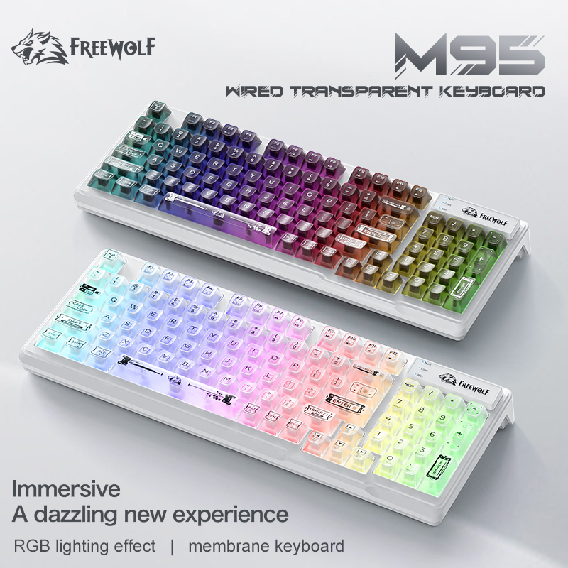 Clavier filaire RGB transparen - Keyboard Gaming Transparent avis et prix