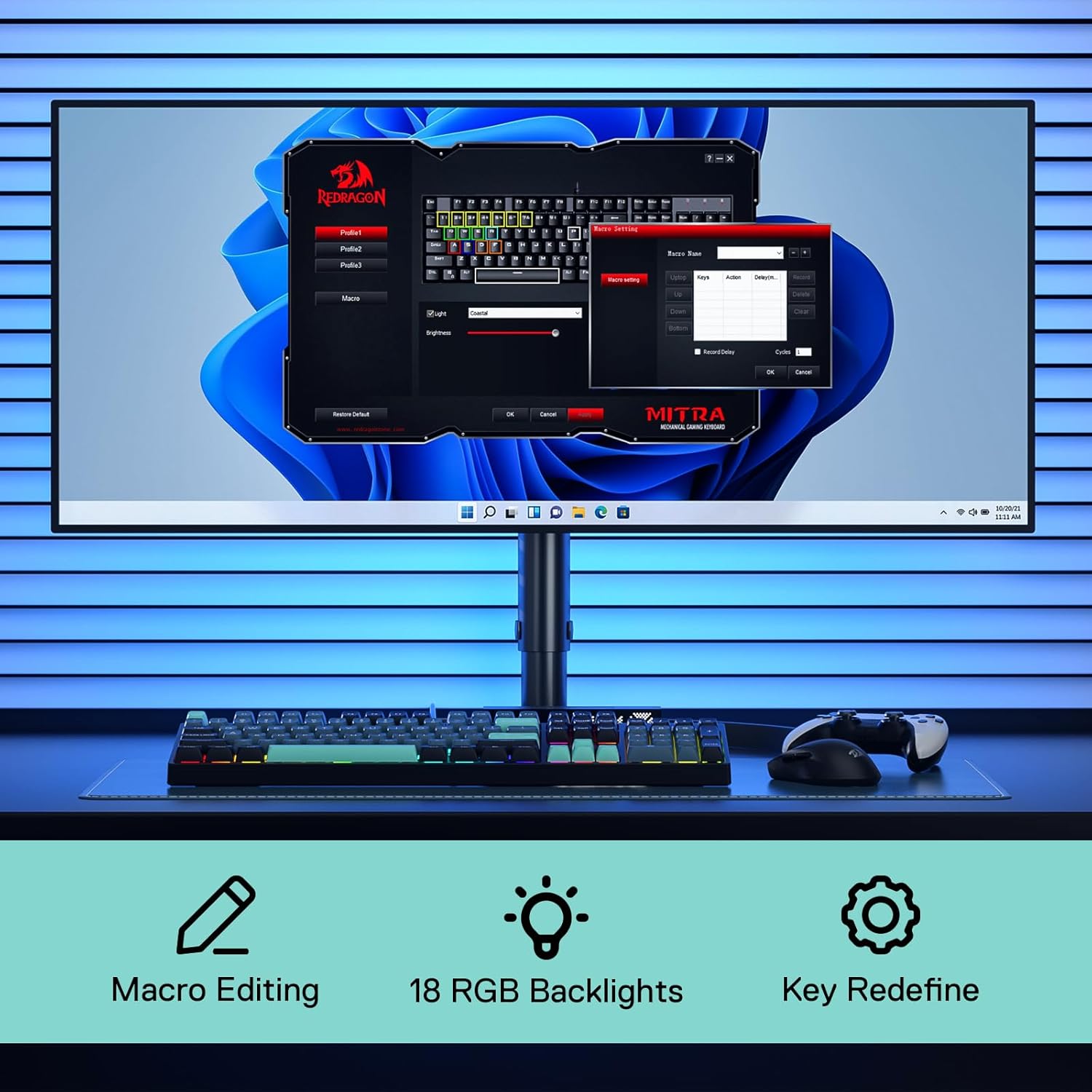 Redragon K582 SE filaire rvb 1 - Gaming Keyboard Mobile avis et prix