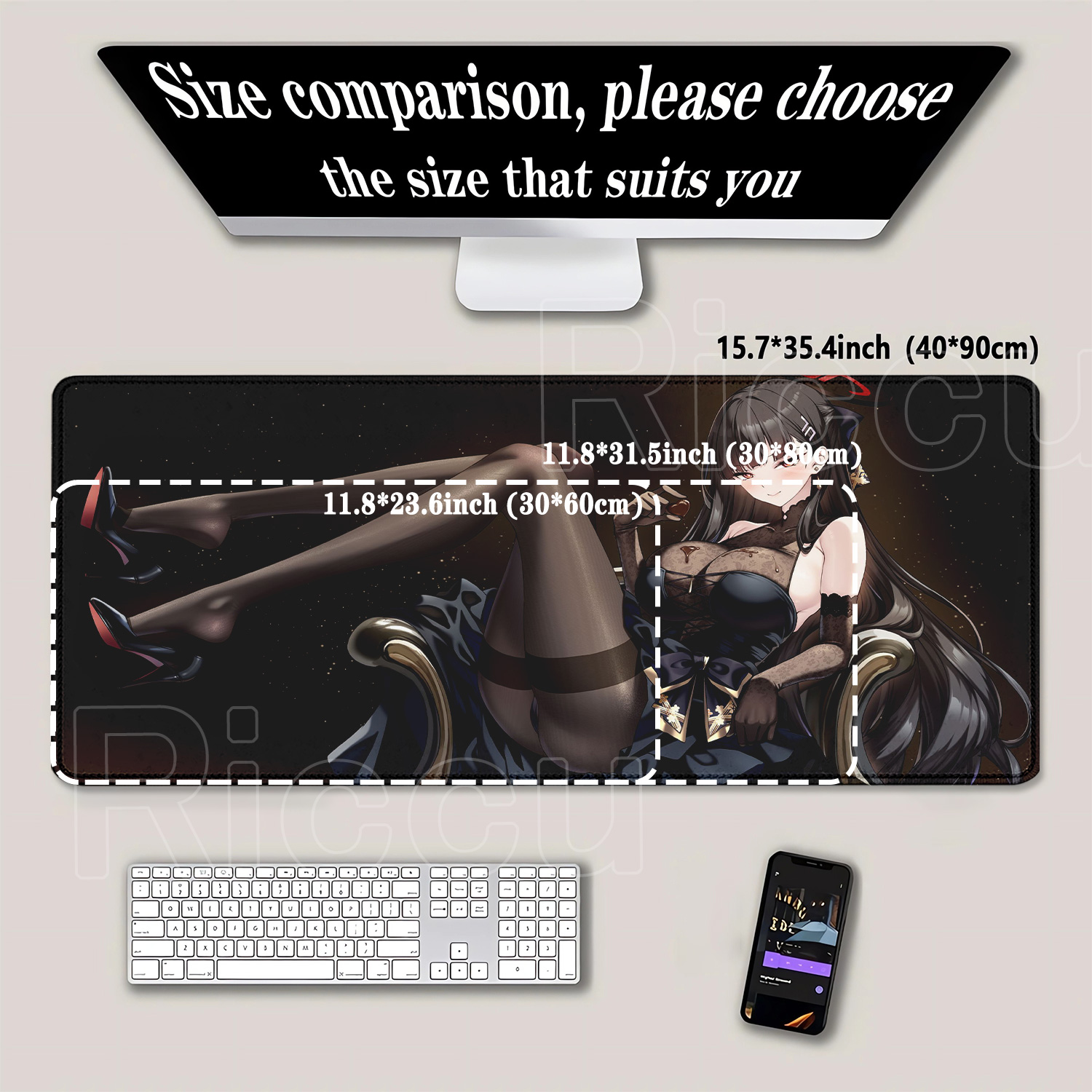 Tapis de souris kawaii pour fi - Gaming Keyboard Blue avis et prix