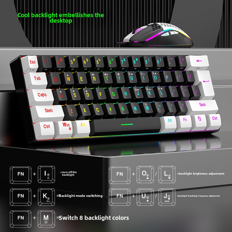 Ensembles clavier et souris 60 - Gaming Keyboard Mouse And Headset Combo avis et prix